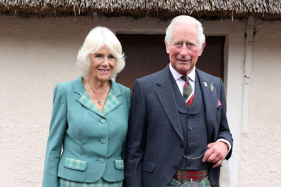 Camilla Parker-Bowles and Prince Charles smile for the camera