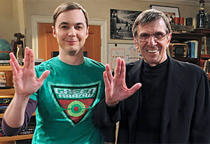 Jim Parsons, Leonard Nimoy | Photo Credits: Monty Brinton/CBS