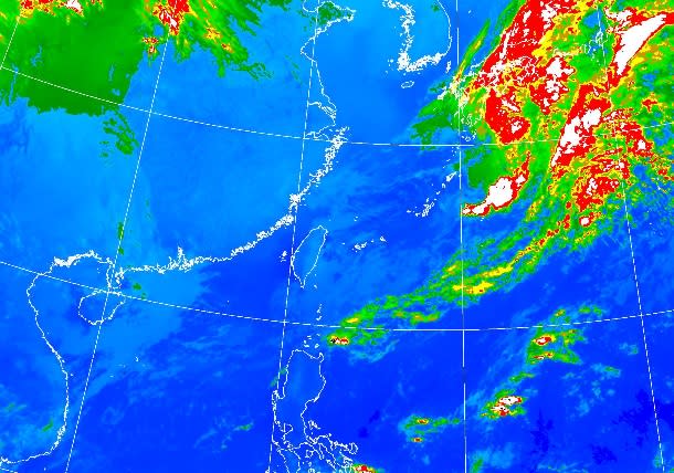 衛星雲圖。（圖／中央氣象局）