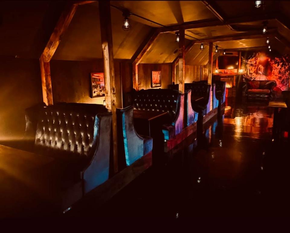 Smuggler’s Tunnel Speakeasy, a prohibition-style bar at Gateway1890 Taphouse & Grill on Thursday, Nov. 14, 2023 at 429 Peace Portal Drive in Blaine, Wash.