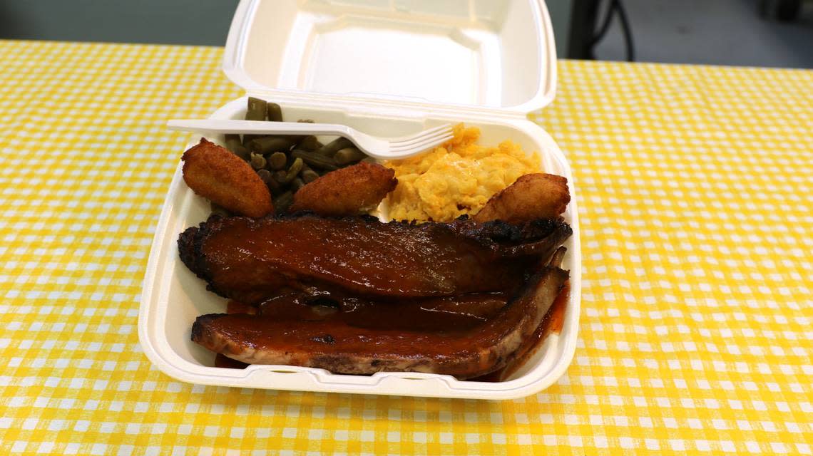 A brisket meal at Bubba’s Barbecue.