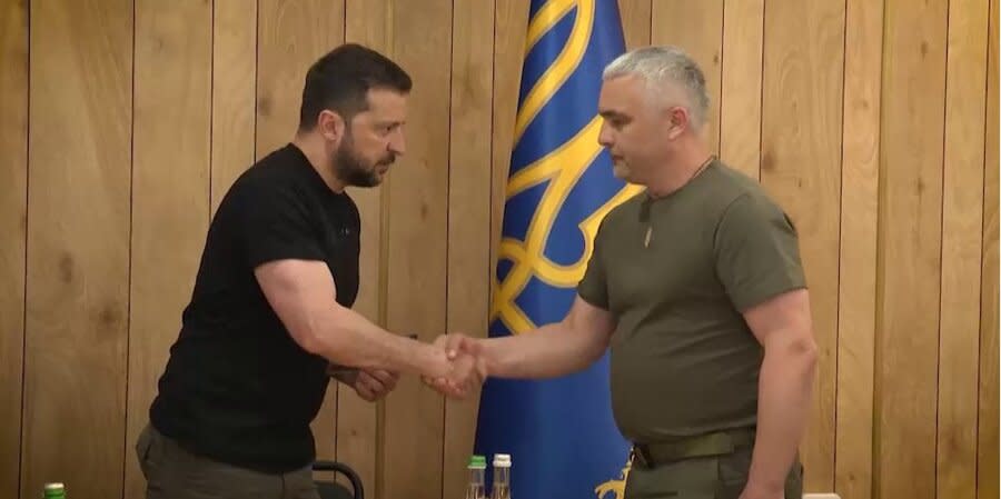 Volodymyr Zelenskyy and Oleh Kiper