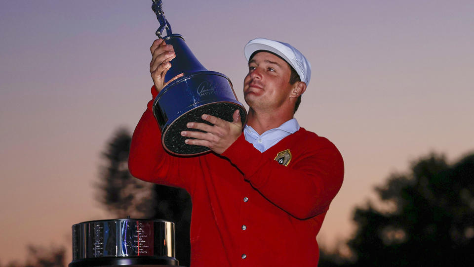 Bryson DeChambeau, pictured here celebrating after winning the Arnold Palmer Invitational.