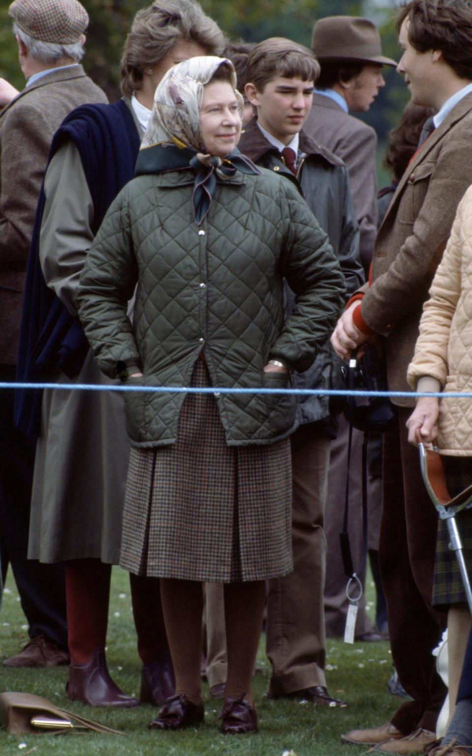 Η βασίλισσα Ελισάβετ στο Royal Windsor Horse Show 1984