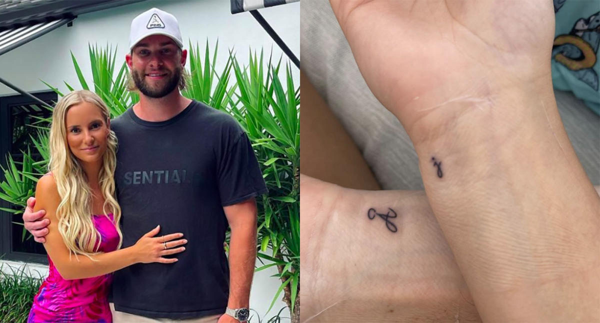 Ashley Sonnenberg and NHLer fiancé Jack Campbell get matching tattoos in  Costa Rica