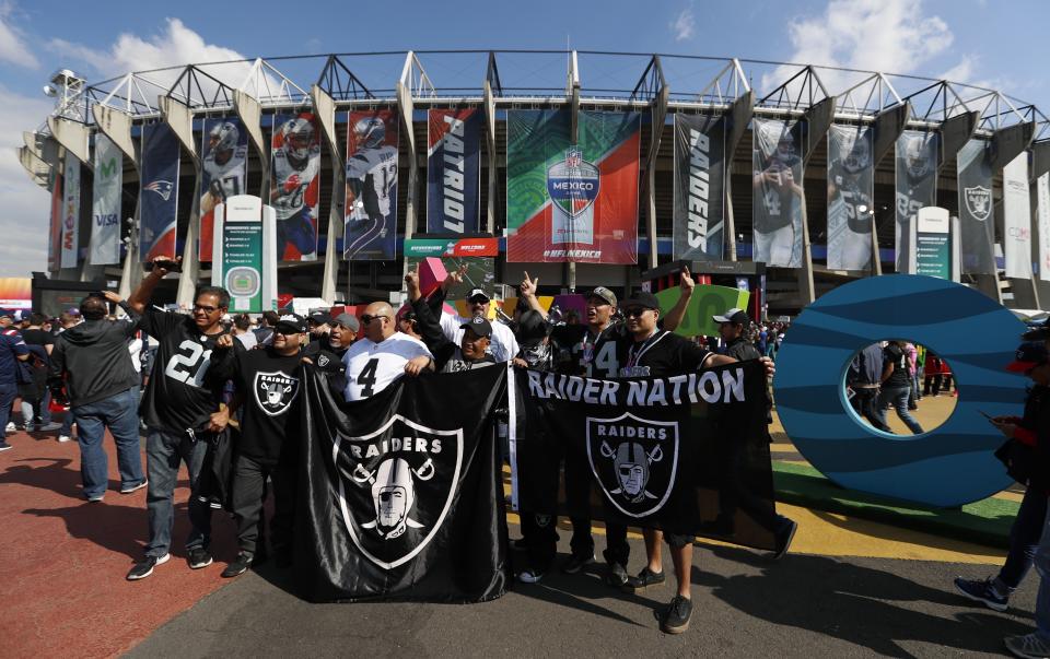 Raiders contra Patriots en la Ciudad de México