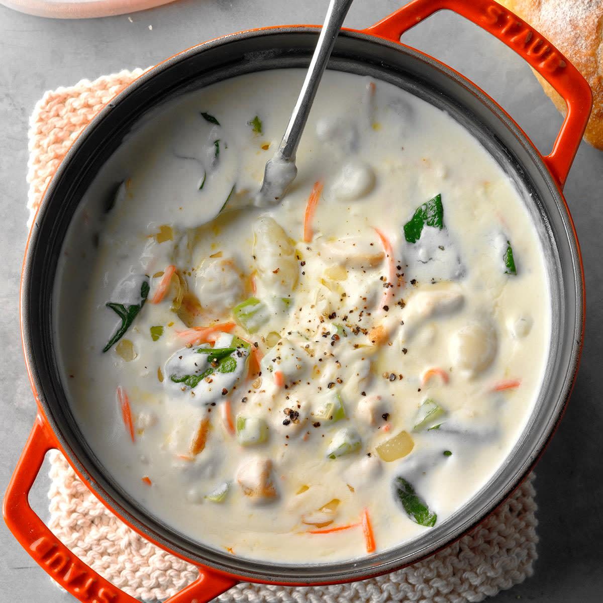 Sunday: Creamy Chicken Gnocchi Soup