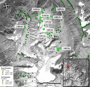 West Copper Target Geochemistry