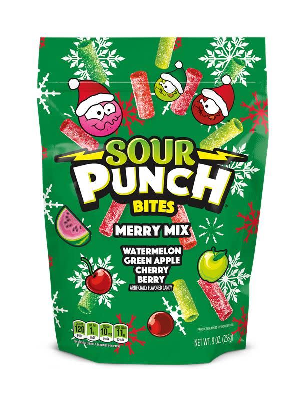 Sour Punch Santa Straws