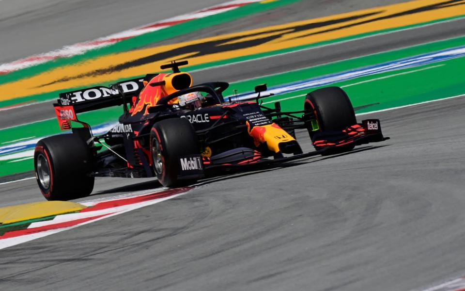 Red Bull's Dutch driver Max Verstappen drives during the first practice session at the Circuit de Catalunya on May 7, 2021 in Montmelo on the outskirts of Barcelona ahead of the Spanish Formula One Grand Prix - JAVIER SORIANO/AFP via Getty Images)