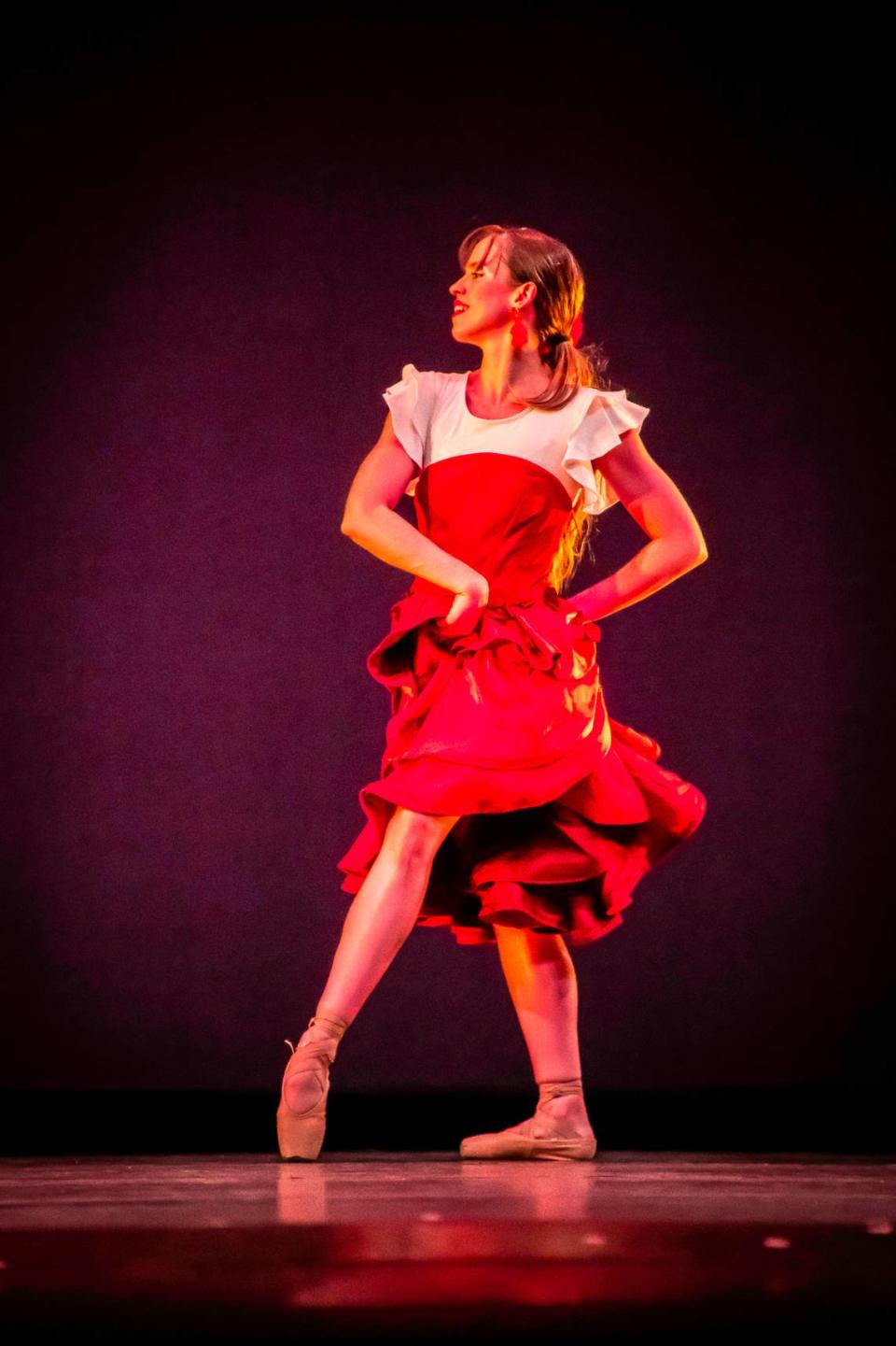 Kansas City Ballet dancer Amaya Rodriguez in this fall’s “Amor Brujo.”