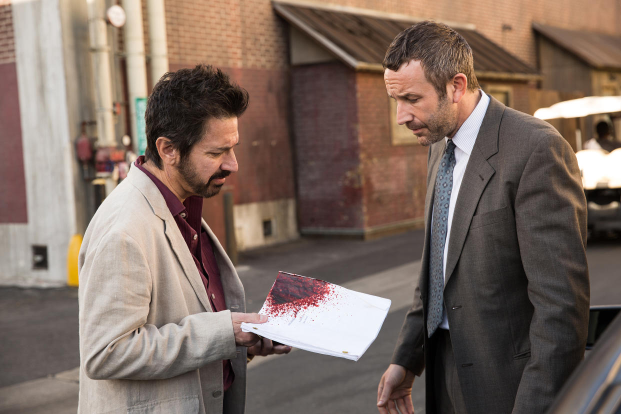 Ray Romano and Chris O’Dowd in <em>Get Shorty</em>. (Photo: Epix)