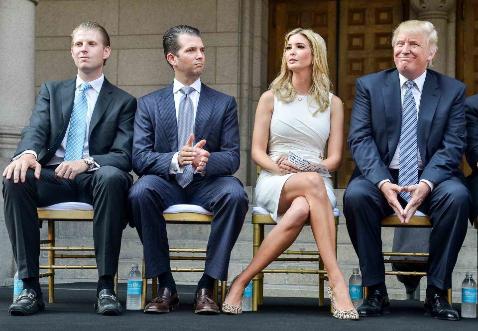 Kris Connor/Getty Images Eric Trump, Donald Trump Jr., Ivanka Trump, and Donald Trump.