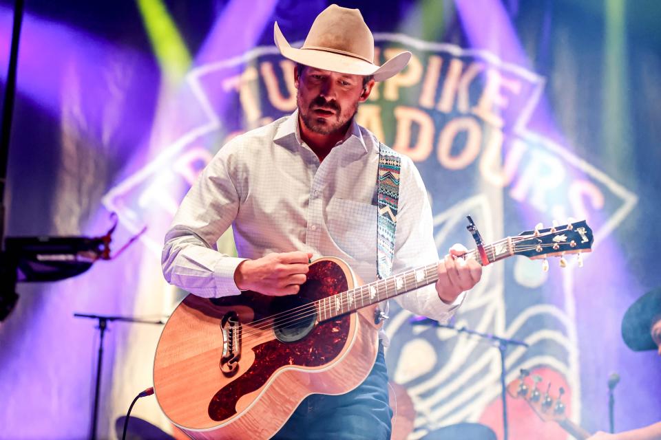 Evan Felker of Turnpike Troubadours performs at the Paycom Center in Oklahoma City, on Friday, Jan. 19, 2024.