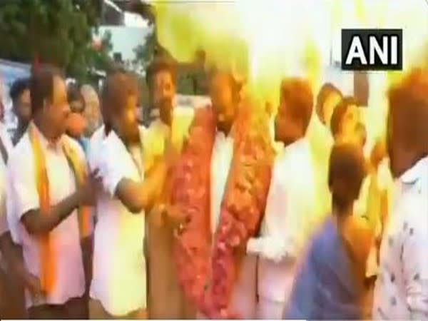 Gas balloons explode during PM Modi's birthday celebrations in Chennai [Photo/ANI]