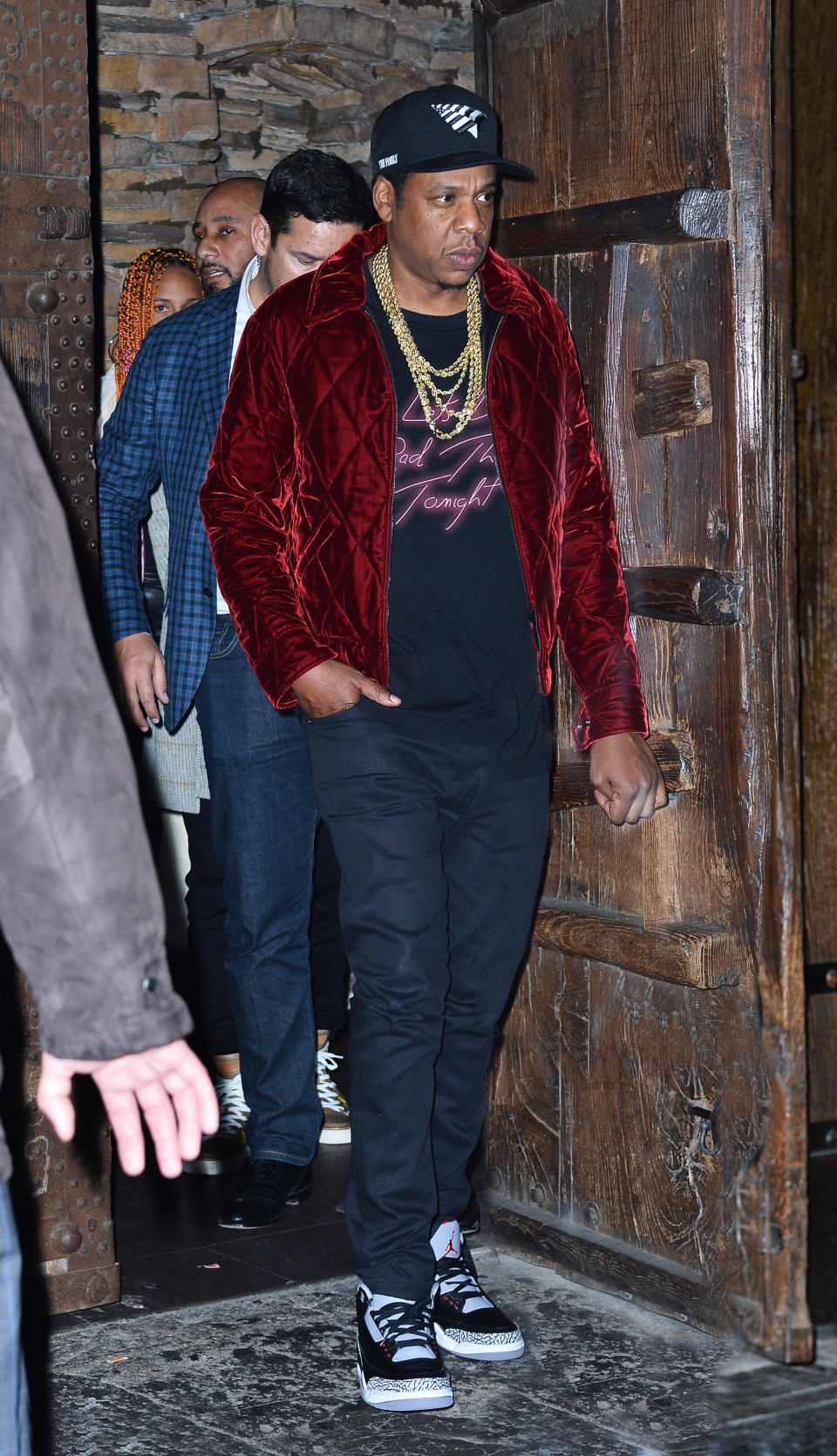 Jay-Z&nbsp;at the "SNL" Season 43 after-party at Tao in New York City.&nbsp; (Photo: Splash News)