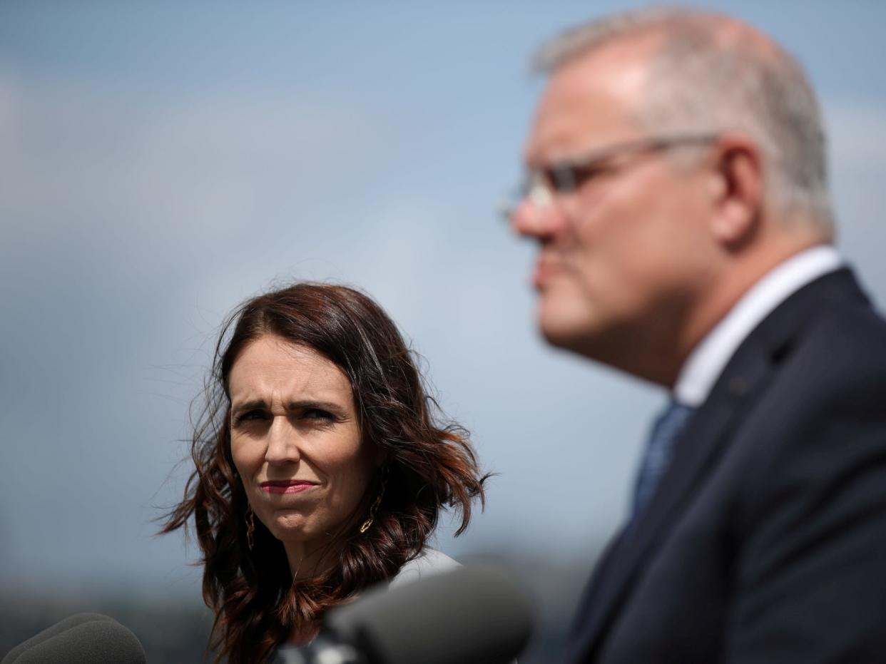 australia new zealand prime minister Jacinda Ardern Scott Morrison