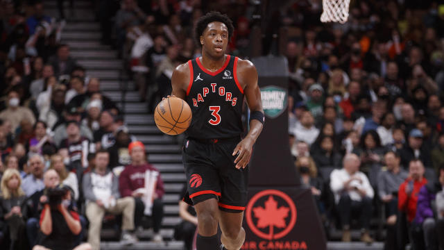 It would take a hefty package to pry OG Anunoby away from the Raptors. (Photo by Cole Burston/Getty Images)