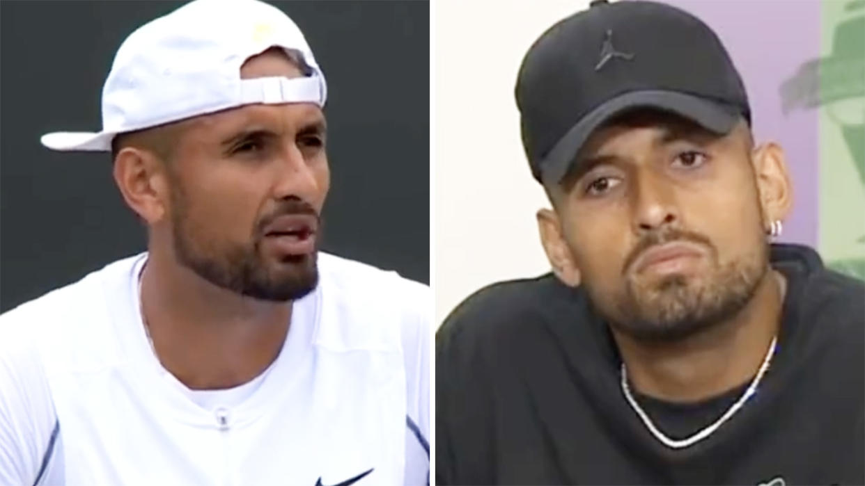 Nick Kyrgios, pictured here at Wimbledon.