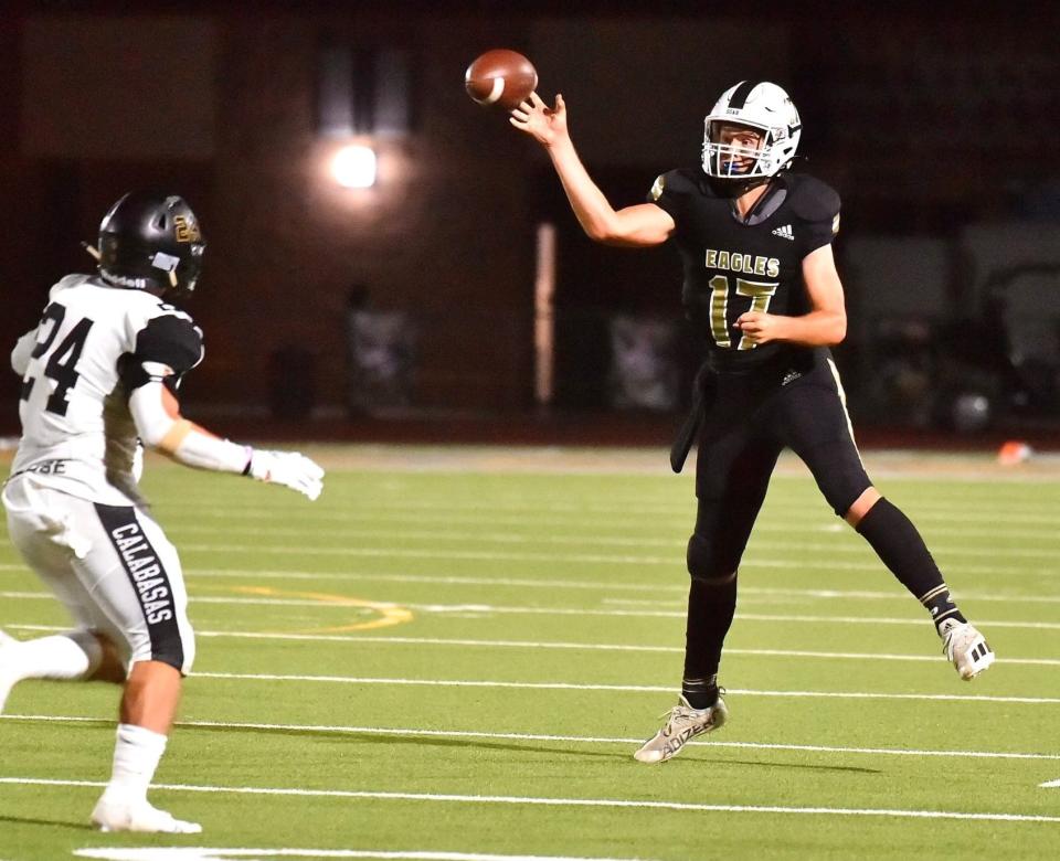 Oak Park quarterback Kadyn Parr has thrown for 430 yards and seven touchdowns and rushed for 127 yards and two scores in three games.