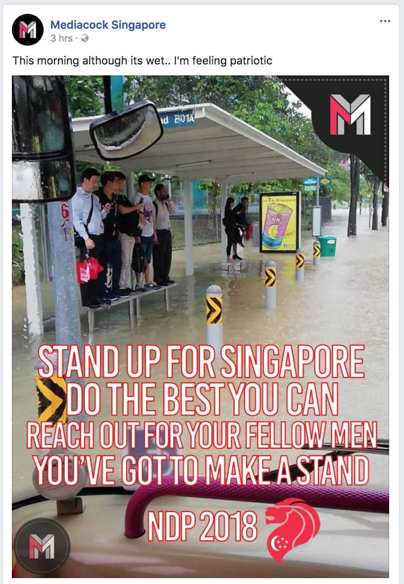 Hilarious posts on the flash floods in Singapore