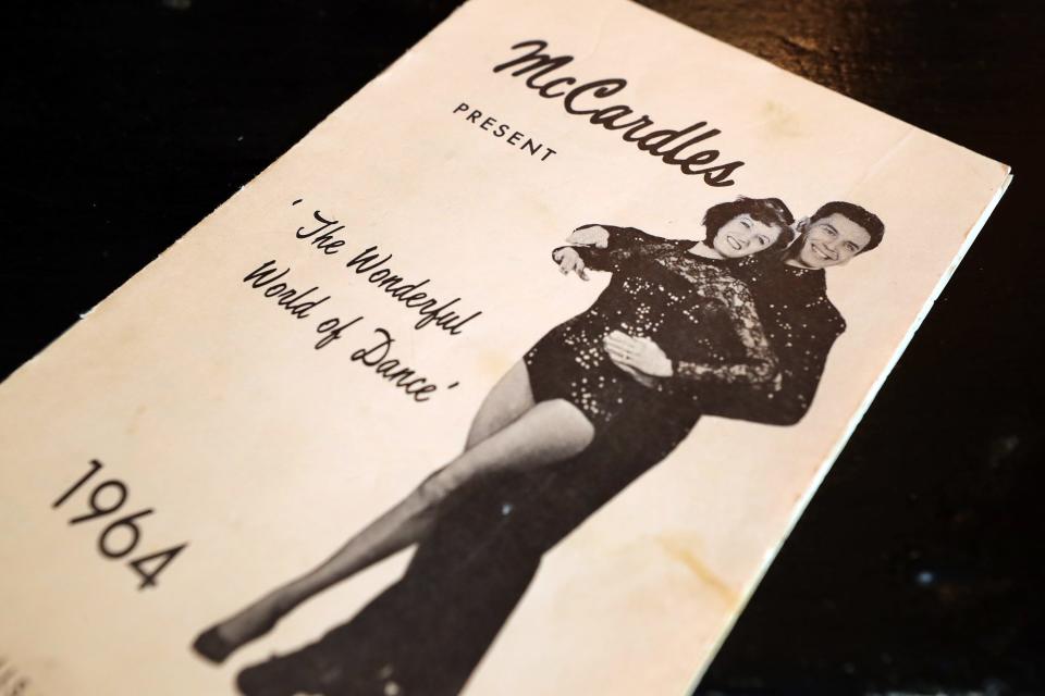 A dance program from 1964 featuring Don and Carolee McCardle has been kept all these years at McCardle’s Dance Studio in Cuyahoga Falls.