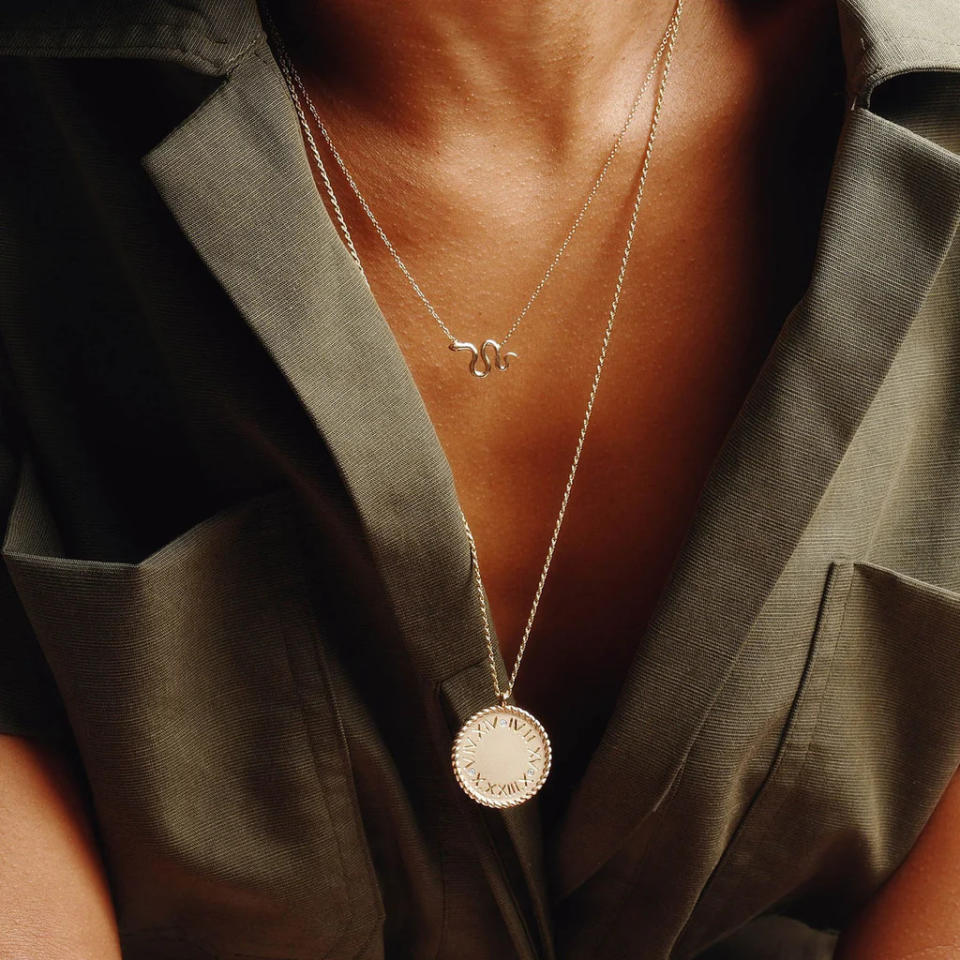 Imperial Disc Pendant Necklace. Image via Ariel Gordon Jewelry.