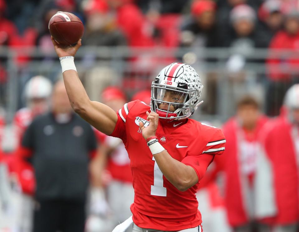 LOOK. Ohio State QB Justin Fields way down one expert's NFL mock draft
