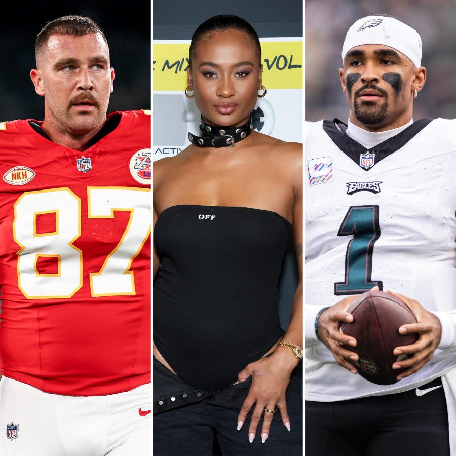 Travis Kelce Ex Kayla Nicole at Eagles Game After Jalen Hurts Tweet