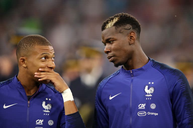 Mbappé y Pogba fueron campeones del mundo con Francia en Rusia 2018