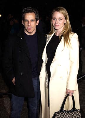 Ben Stiller and Christine Taylor at the Hollywood premiere of Paramount's Orange County