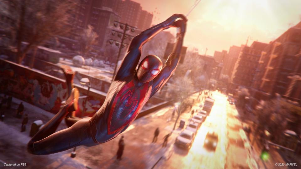 'Spider-Man: Miles Morales' helps the PS5's new capabilities shine including its ray tracing and incredibly fast load times. (Image: Sony)