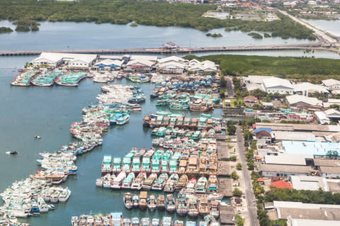 Benoa harbour as it is now. The bay will be dredged to accommodate the new facilities - Credit: Getty