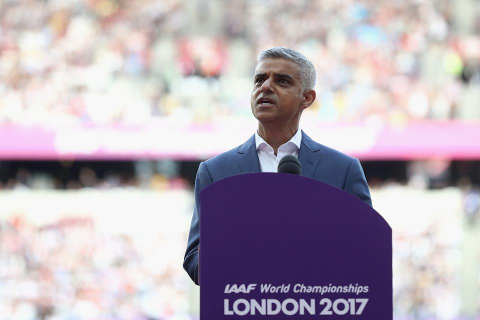 London Mayor Sadiq Khan said his predecessor, Boris Johnson, approved the pay deal for TfL staff (Alexander Hassenstein/Getty Images)