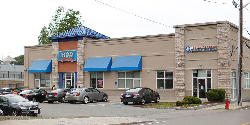 The IHOP in Quincy is on Parkingway at the intersection of Hannon Parkway. The city is considering buying the property to build a parking garage. Monday, June 27, 2022.
