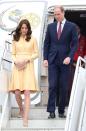 <p>Kate wore an Emilia Wickstead piece upon her entry to Thimphu.</p>