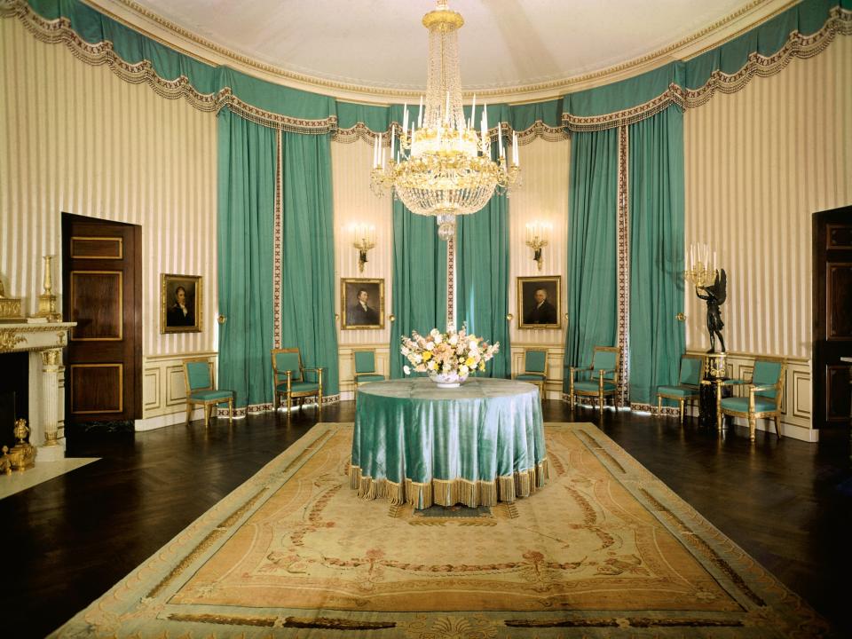 The Blue Room in the White House in 1963.