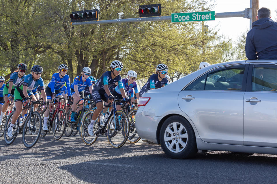 Women's Neutral roll out onto Pope Street in Downtown Silver City