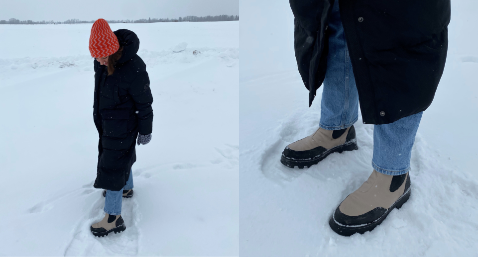 I wore these winter boots during Alberta's cold snap in December — and they actually kept my feet warm. 