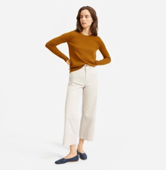 This sweater is made with 100% grade-A cashmere. <strong>Find it for $100 at <a href="https://fave.co/2APo15F" target="_blank" rel="noopener noreferrer">Everlane</a>.&nbsp;</strong>