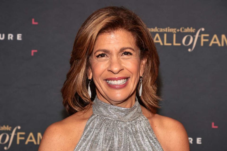 <p>amie McCarthy/Getty</p> Hoda Kotb attends the 2022 Broadcasting & Cable Hall of Fame at The Ziegfeld Ballroom on April 14, 2022 in New York City. 