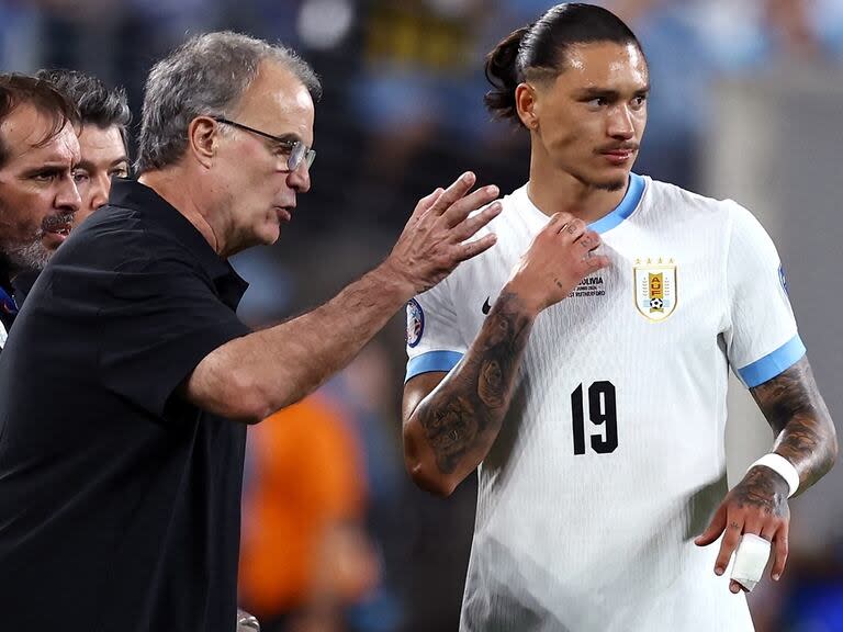 Marcelo Bielsa y Darwin Núñez intentarán hacer lo mejor posible para que Uruguay se suba al podio en la Copa América 2024