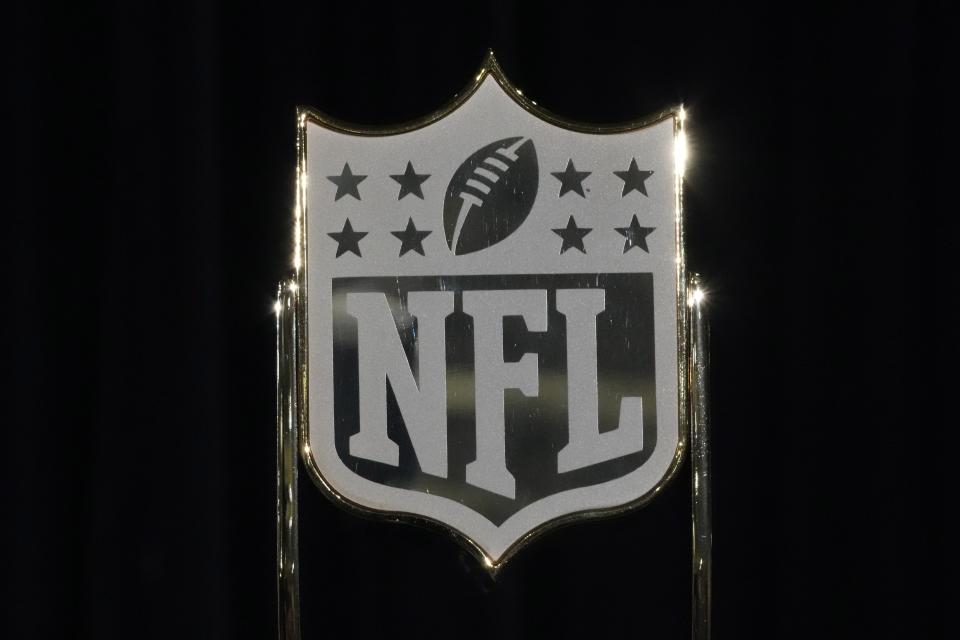 NFL shield logo at the NFL Honors show at Resorts World Theatre.