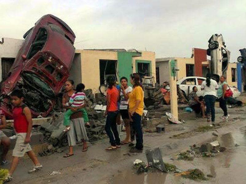 Ein Wirbelsturm wütete im nördlichen mexikanischen Bundesstaat Coahuila. Das Innenministerium rief den Notstand aus. Foto: Ricardo Romero