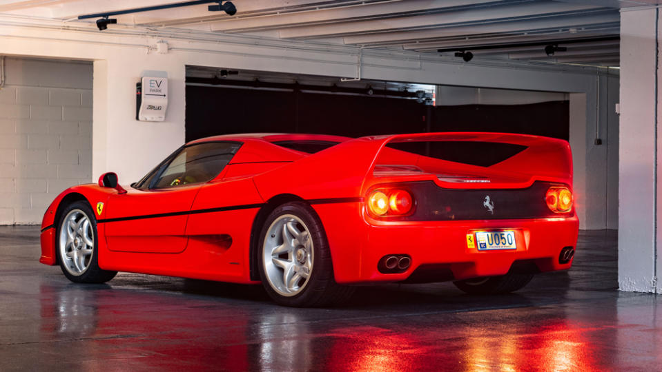 Only 375 examples of the F50 were built between 1995 and 1997. - Credit: Photo by Kevin Van Campenhout, courtesy of Artcurial Motorcars.
