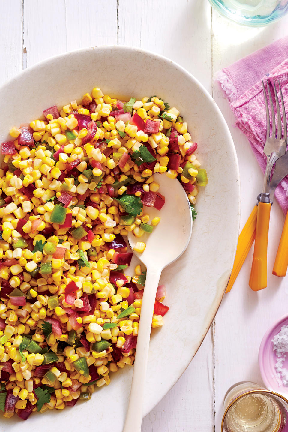 Spicy Grilled Corn Salad