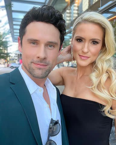 <p>Benjamin Hollingsworth Instagram</p> Benjamin Hollingsworth and Nila Myers take a picture together during an event