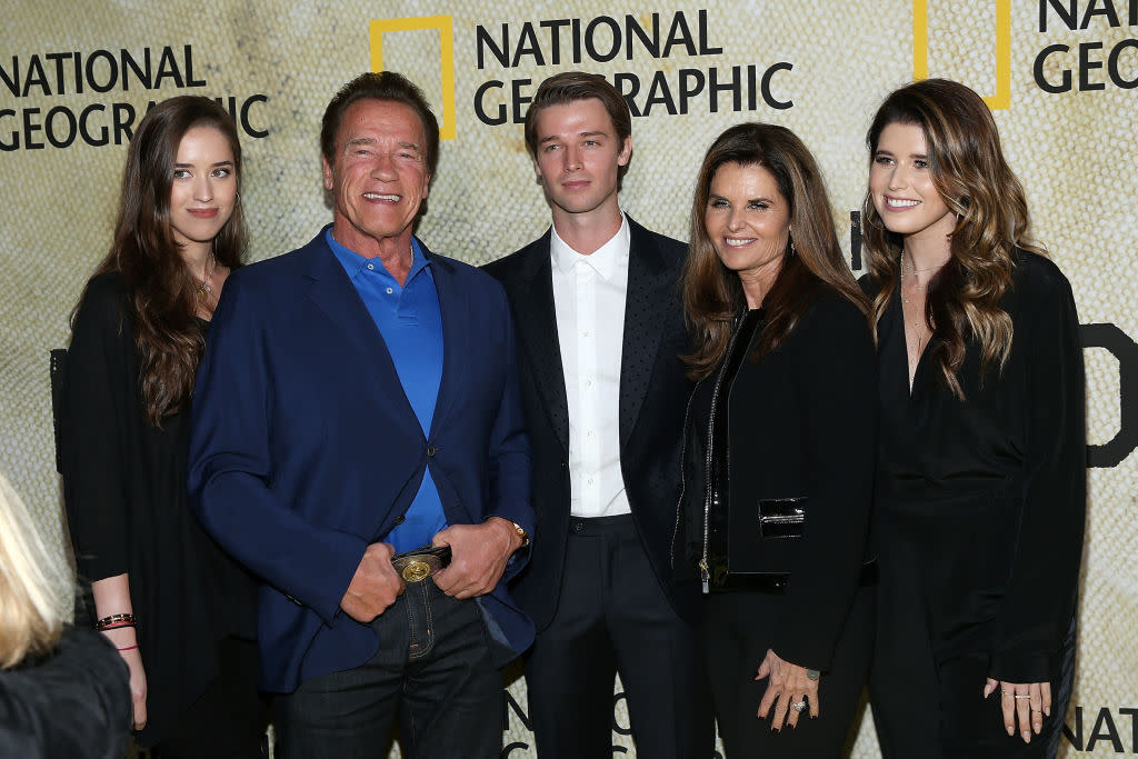 Arnold Schwarzenegger and Maria Shriver attend a 2017 movie premiere in Los Angeles. (Photo: Phillip Faraone/Getty Images)