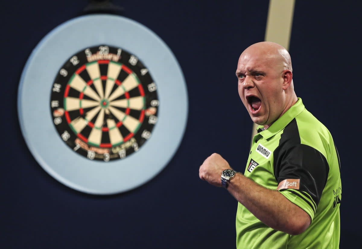 Michael Van Gerwen is targeting a fourth world title (PA)