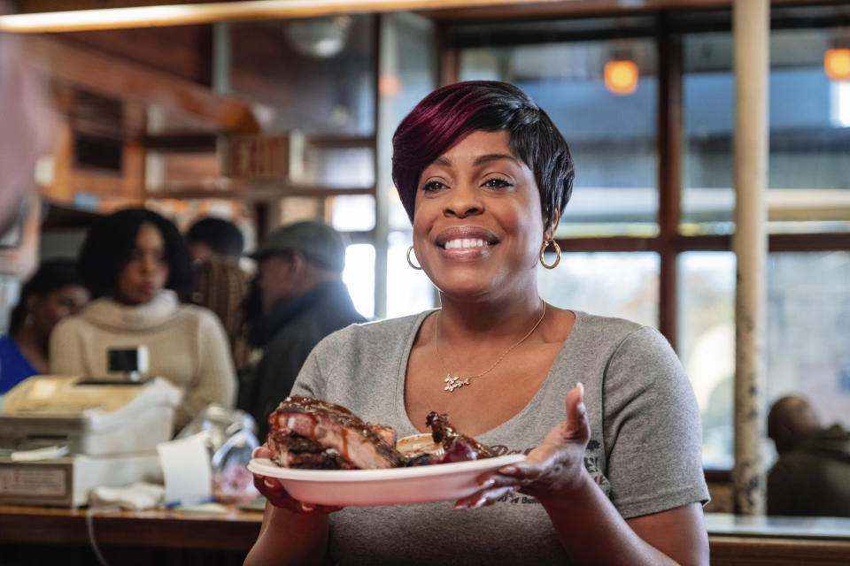 This image released by Netflix shows Niecy Nash in a scene from "Uncorked." (Nina Robinson/Netflix via AP)